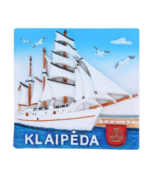 Magnetas Klaipėda su burlaiviu